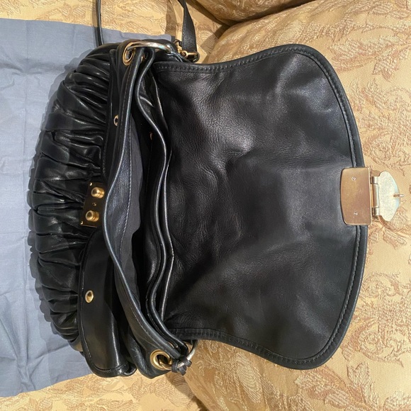 Miu miu black leather tote bag - Picture 4 of 7